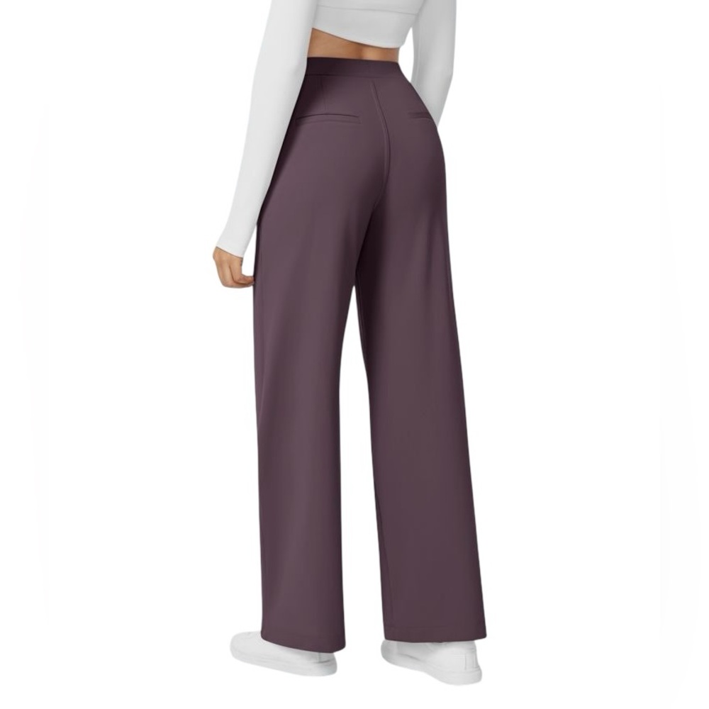 Halara Flex DayStretch High Waisted Pocket Straight Leg Work Pants - Picture 7 of 7